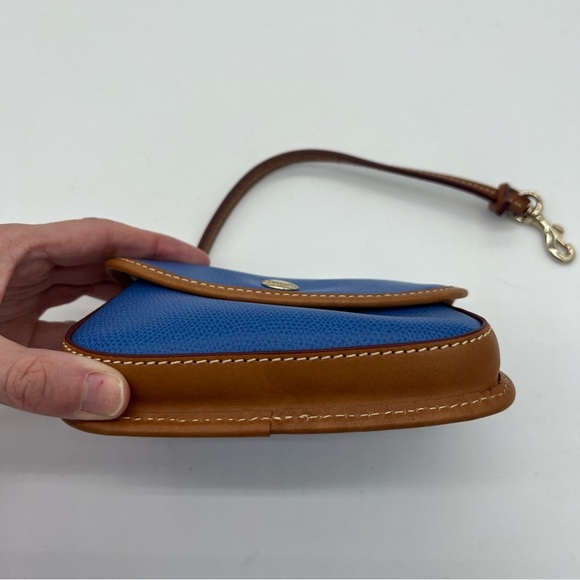 Dooney & Bourke Blue Leather Wristlet - Picture 3 of 5